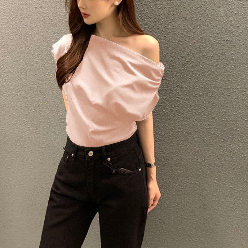 Summer New Niche Irregular Shoulder Design Sense - Velerat