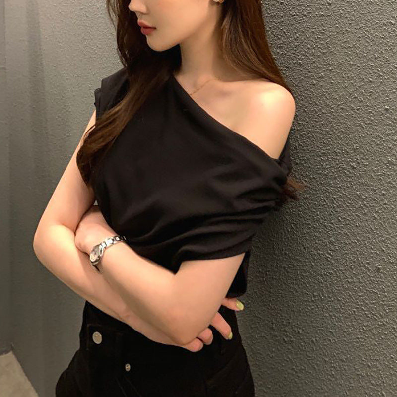Summer New Niche Irregular Shoulder Design Sense - Velerat
