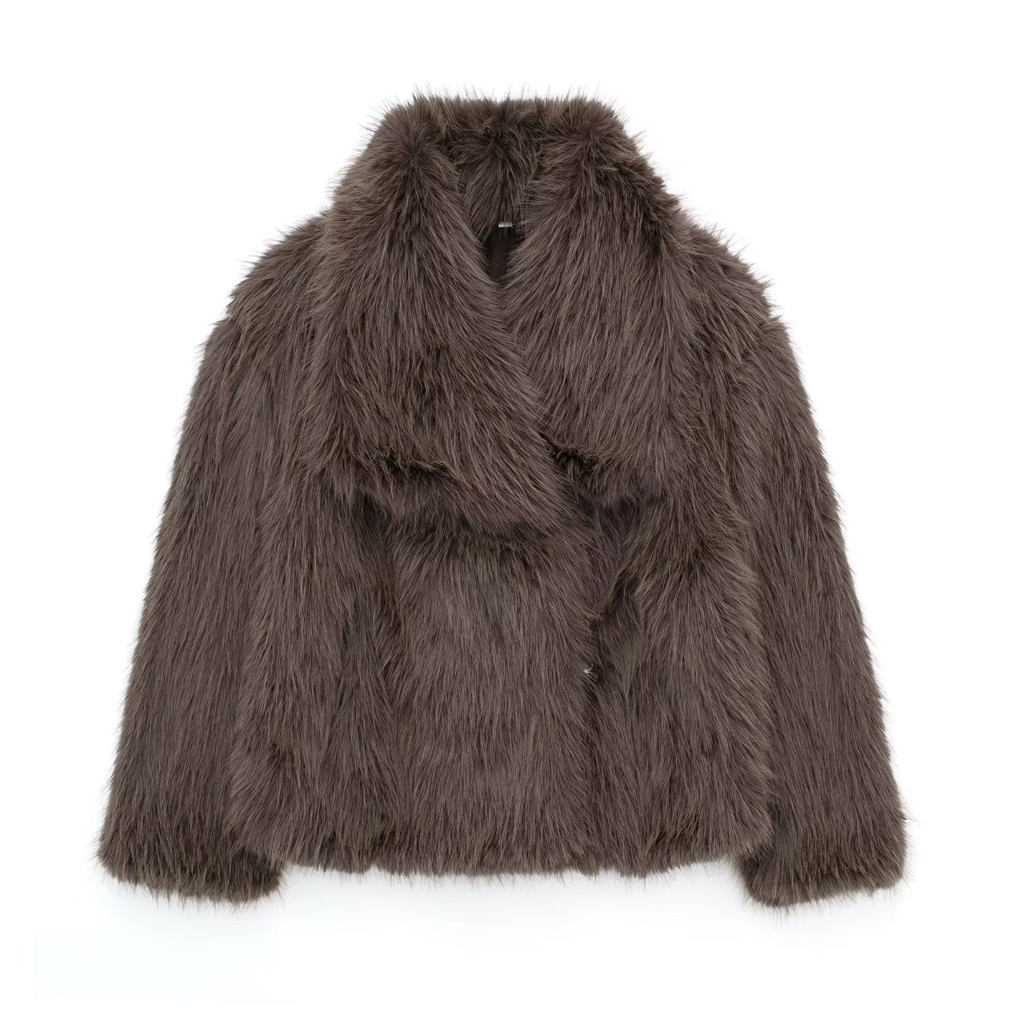Winter Plush Coat Fashion Warm Thicken Tops Womens Clothing - Velerat