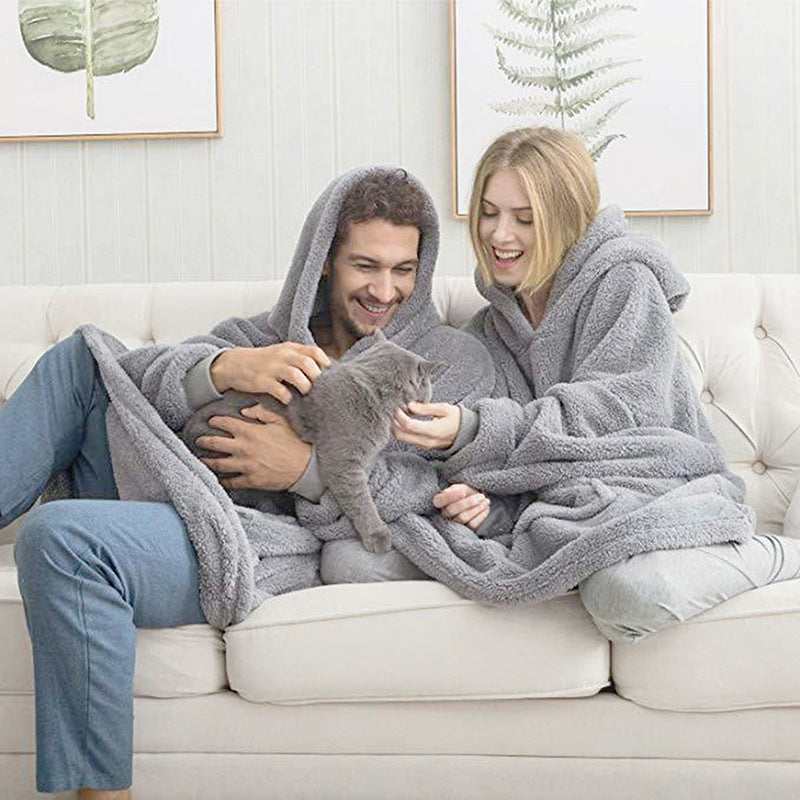 Winter Hoodie Sweatshirt With Big Pocket Women Hooded Tops Clothes - Velerat