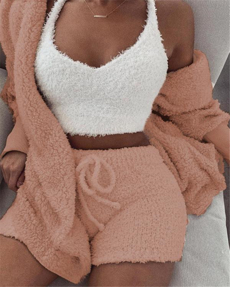 3 piece pajama and loungewear set USA - Velerat