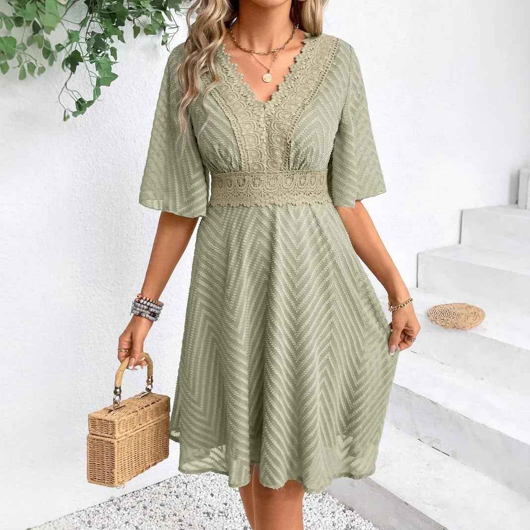 European and American Summer Lace Casual Summer Dress - Velerat
