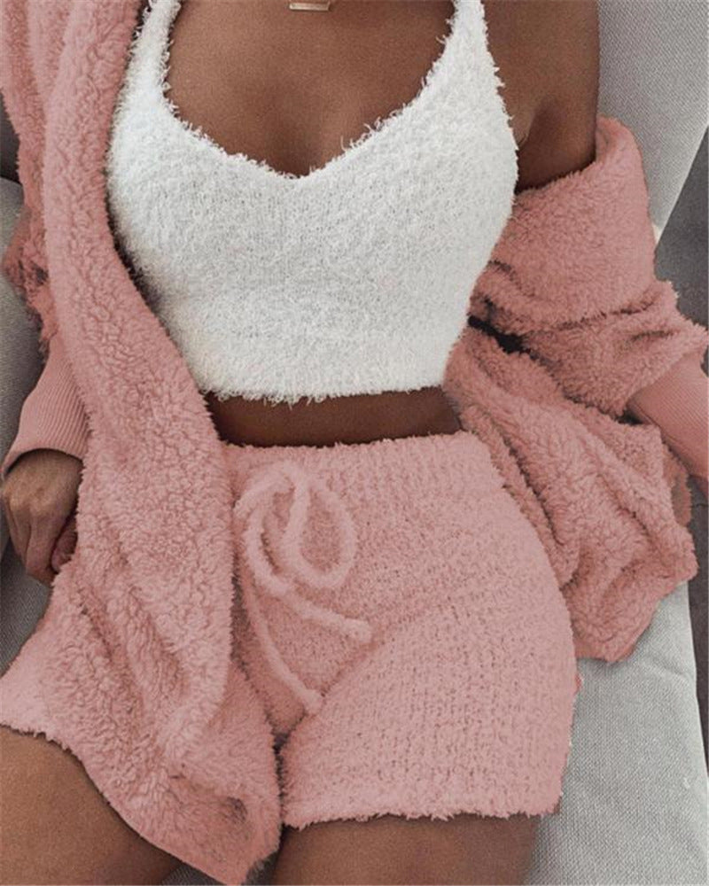 3 piece pajama and loungewear set USA - Velerat