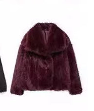 Winter Plush Coat Fashion Warm Thicken Tops Womens Clothing - Velerat