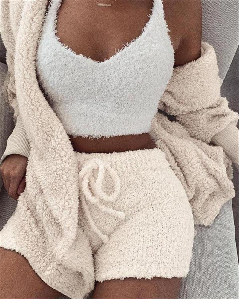 3 piece pajama and loungewear set USA - Velerat