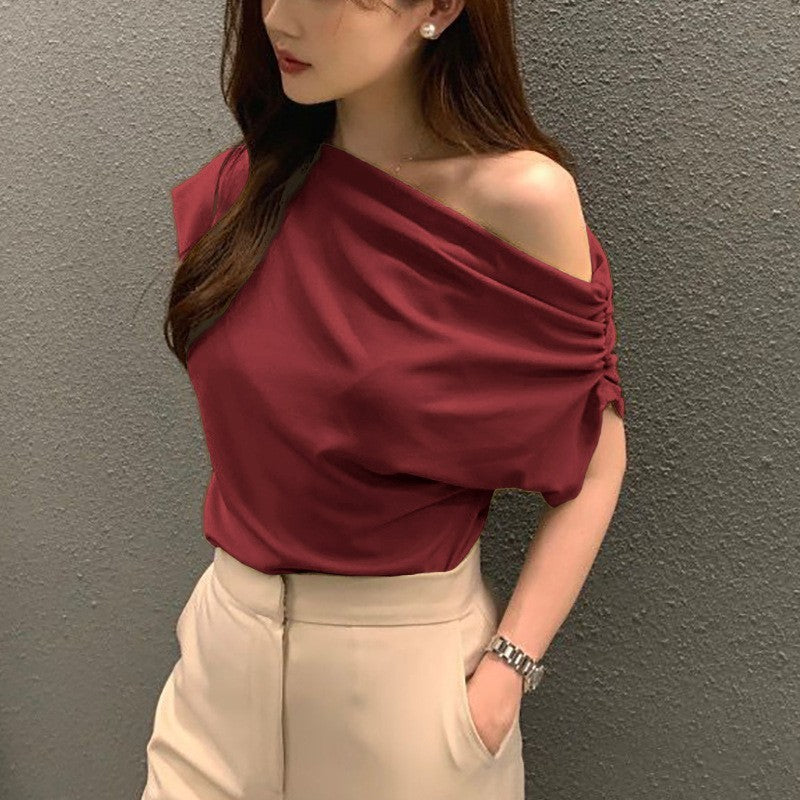 Summer New Niche Irregular Shoulder Design Sense - Velerat