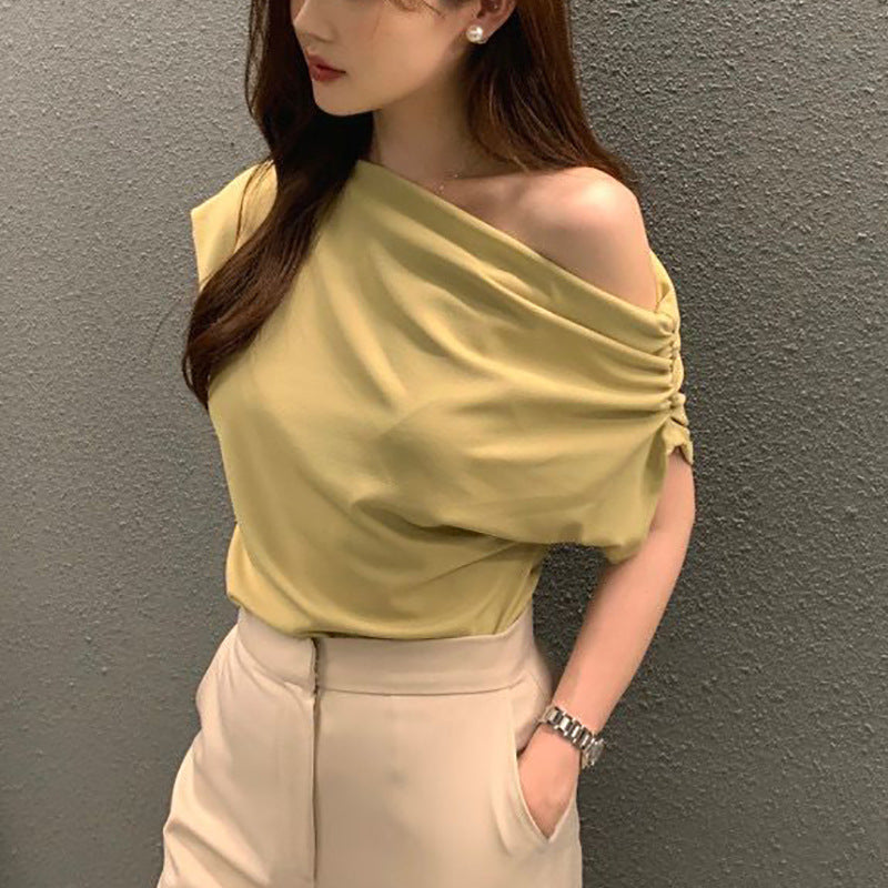 Summer New Niche Irregular Shoulder Design Sense - Velerat