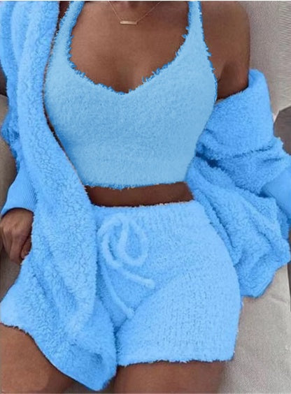 3 piece pajama and loungewear set USA - Velerat