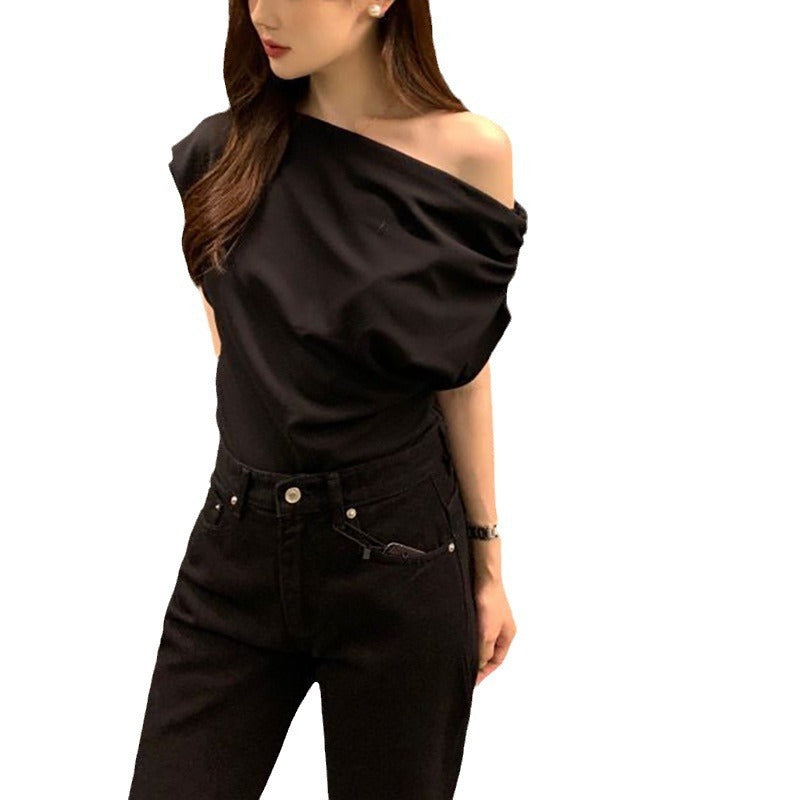 Summer New Niche Irregular Shoulder Design Sense - Velerat