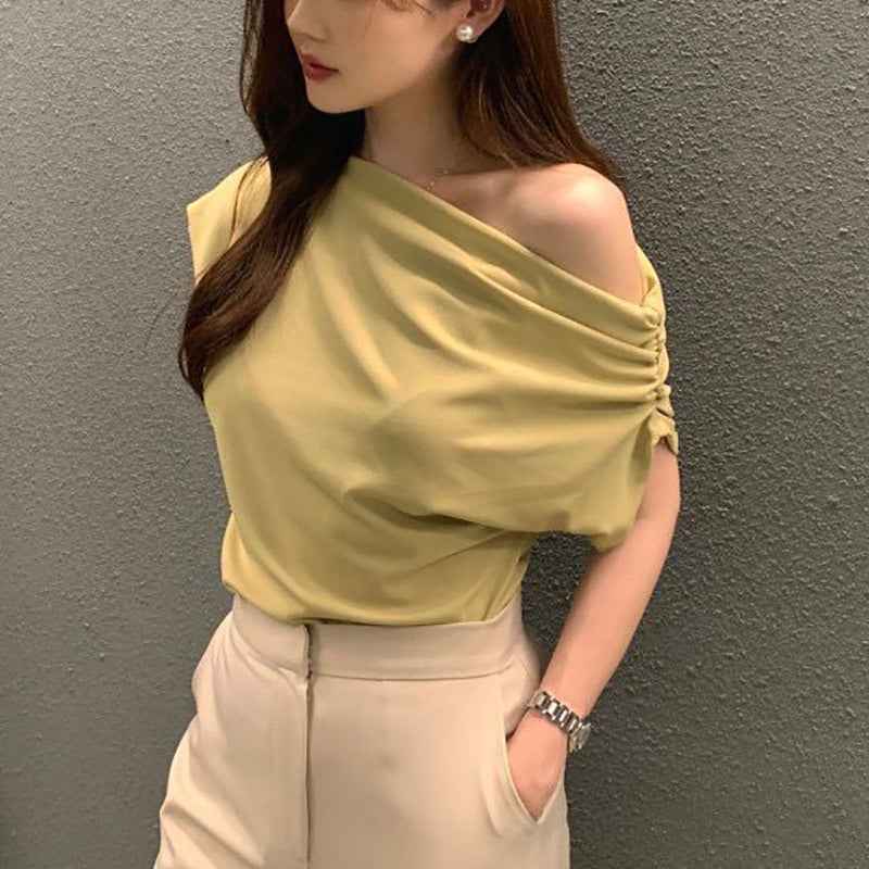 New Irregular Shoulder Design top - Velerat