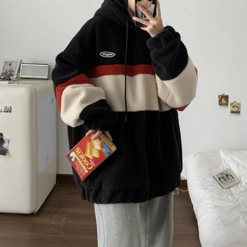 Loose Korean Style Trendy Brand Thick And Handsome Hooded Jacket - Velerat