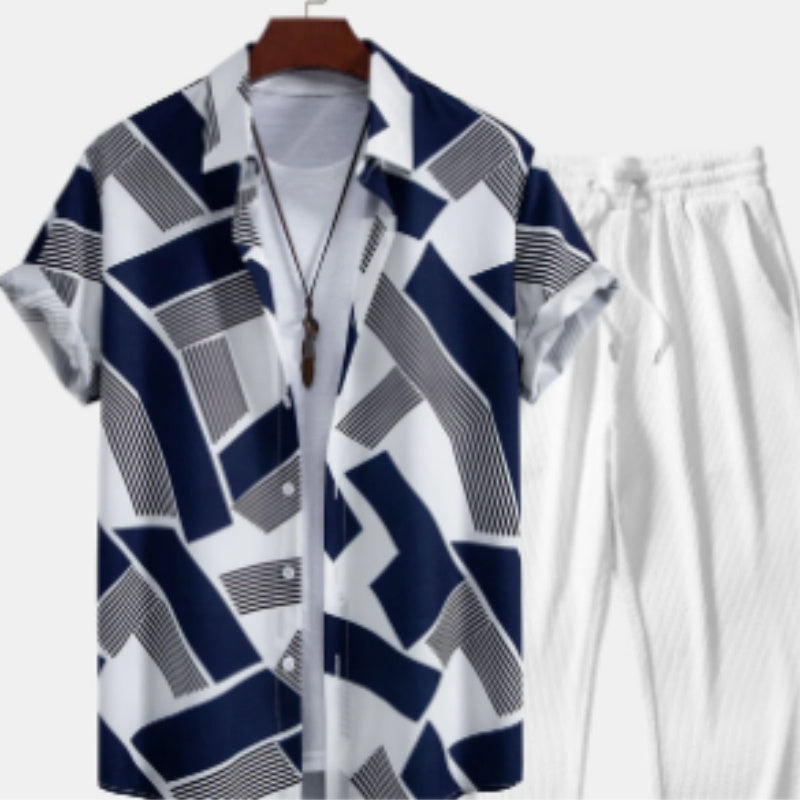 Casual Men's Beach Hawaiian Shirt