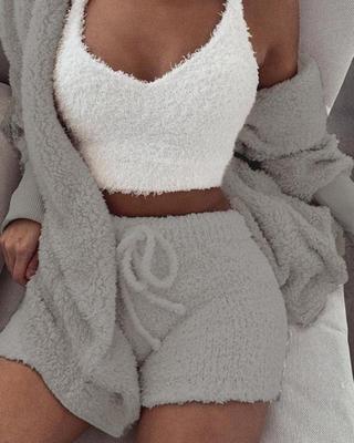 3 piece pajama and loungewear set USA - Velerat