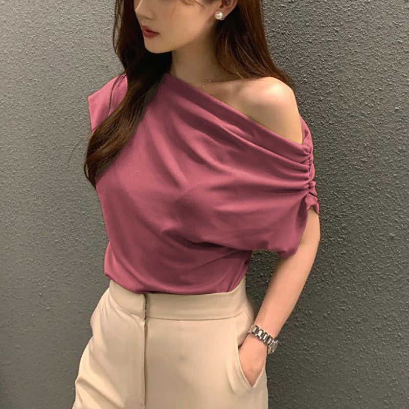 Summer New Niche Irregular Shoulder Design Sense - Velerat