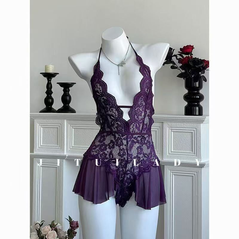 Charming Fairy Spaghetti-strap Nightdress Sexy - Velerat