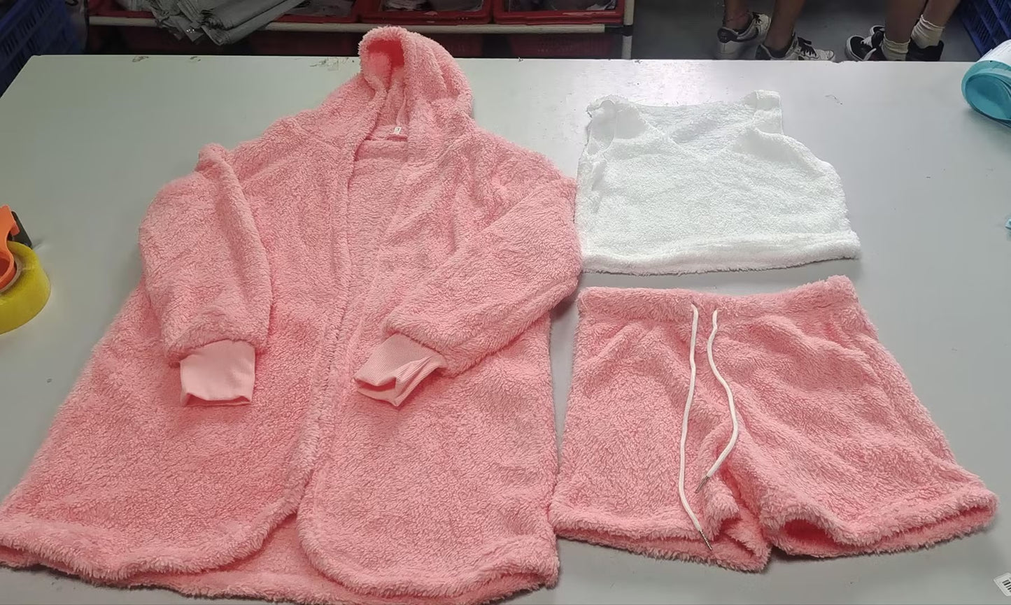 3 piece pajama and loungewear set USA - Velerat