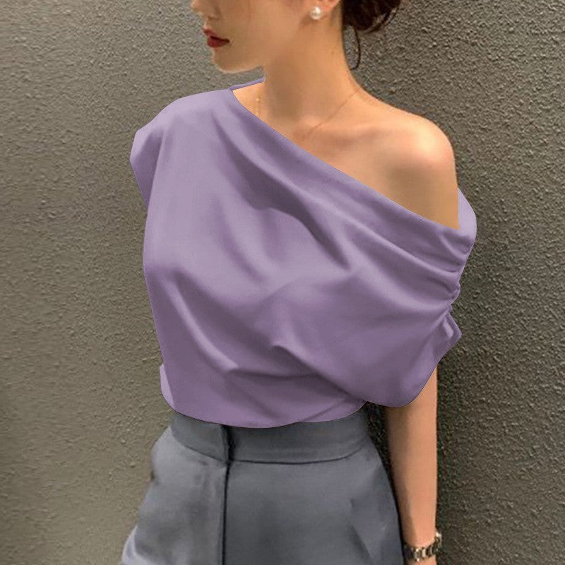 Summer New Niche Irregular Shoulder Design Sense - Velerat