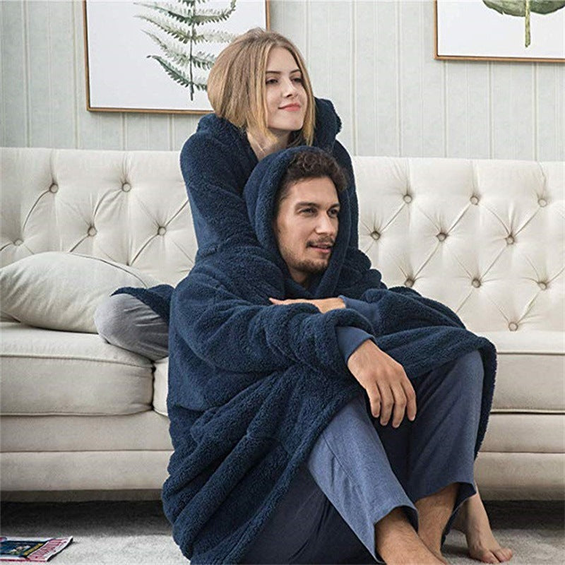Winter Hoodie Sweatshirt With Big Pocket Women Hooded Tops Clothes - Velerat