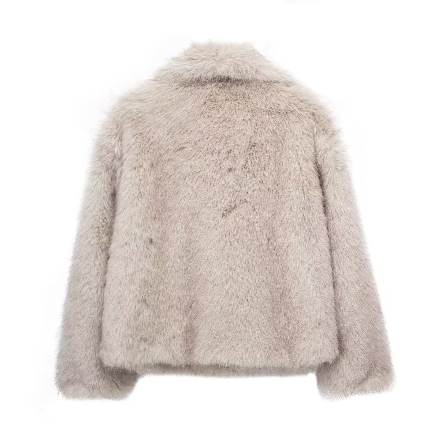 Winter Plush Coat Fashion Warm Thicken Tops Womens Clothing - Velerat