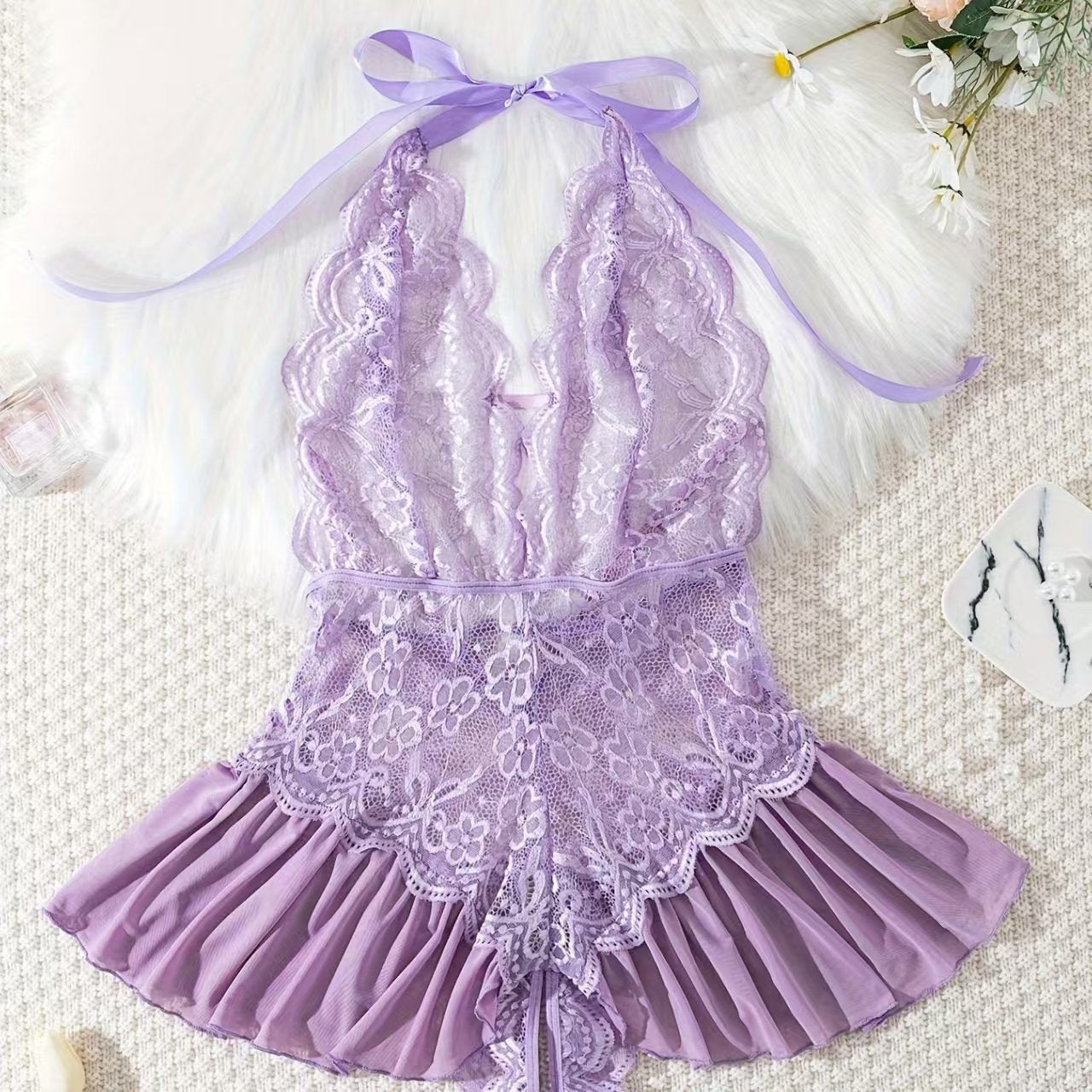 Charming Fairy Spaghetti-strap Nightdress Sexy - Velerat