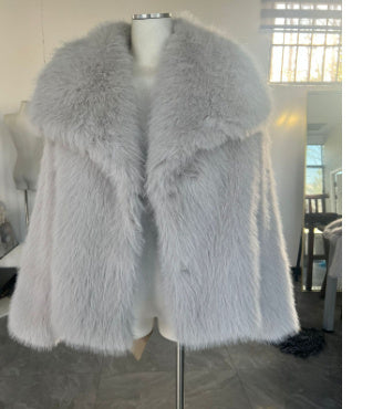 Winter Plush Coat Fashion Warm Thicken Tops Womens Clothing - Velerat