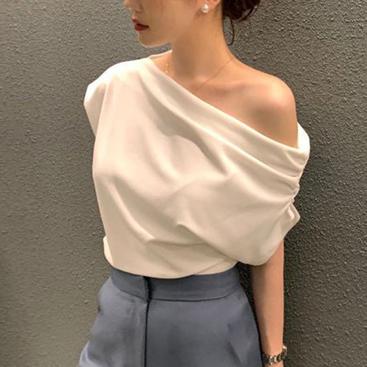 Summer New Niche Irregular Shoulder Design Sense - Velerat