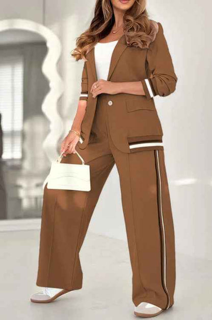 Elegant Women’s Office Suit – Blazer and Trousers Set