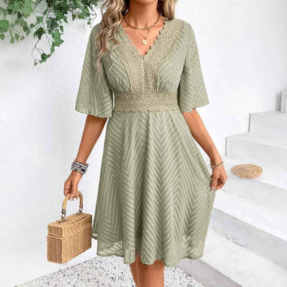 European and American Summer Lace Casual Summer Dress - Velerat