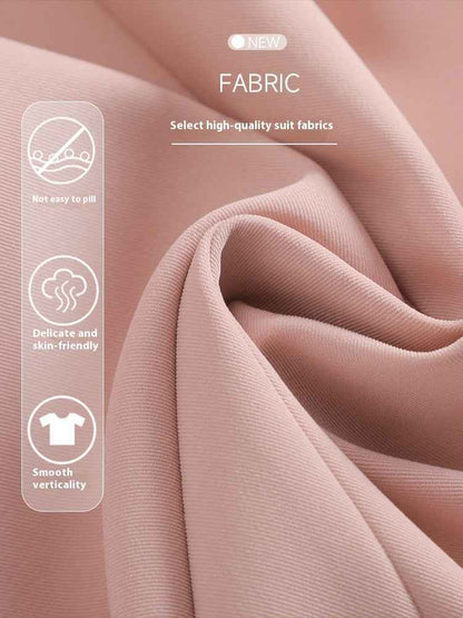 Casual Long-sleeved Small Suit Collar Jacket Women's Wide-leg Pants Two-piece Suit