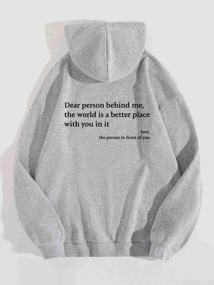 Women's Plush Letter Printed  Hoodie Unisex Trendy Hoodie - Velerat