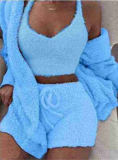 3 piece pajama and loungewear set USA