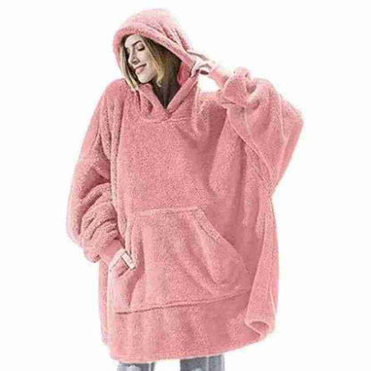 Women’s Winter Hoodie Sweatshirt – Oversized Hooded Pullover with Big Pocket