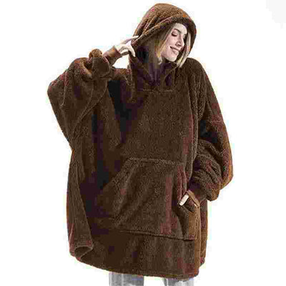 Women’s Winter Hoodie Sweatshirt – Oversized Hooded Pullover with Big Pocket