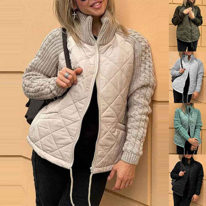 Winter Stand Collar Cotton Jacket With Pockets Fashion