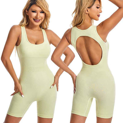 Sports Jumpsuit Hip Lifting Backles Shapewear