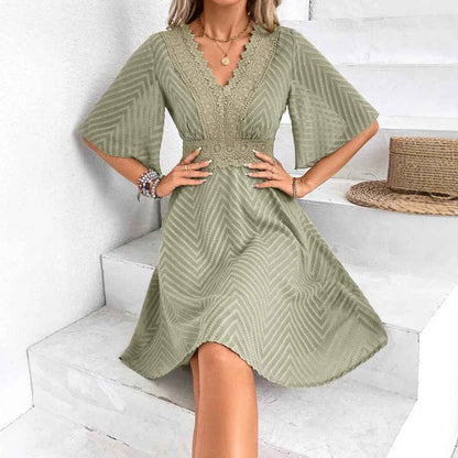 European and American Summer Lace Casual Summer Dress - Velerat
