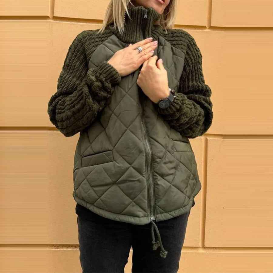 Winter Stand Collar Cotton Jacket With Pockets Fashion