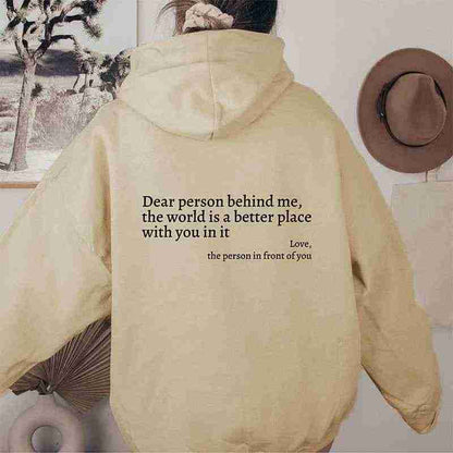 Women's Plush Letter Printed  Hoodie Unisex Trendy Hoodie - Velerat
