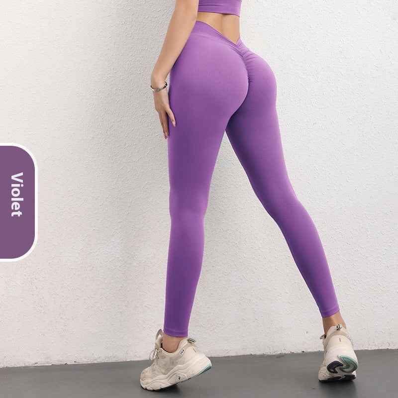 Fashion V-shaped Yoga Pants Ins High Waist Trousers