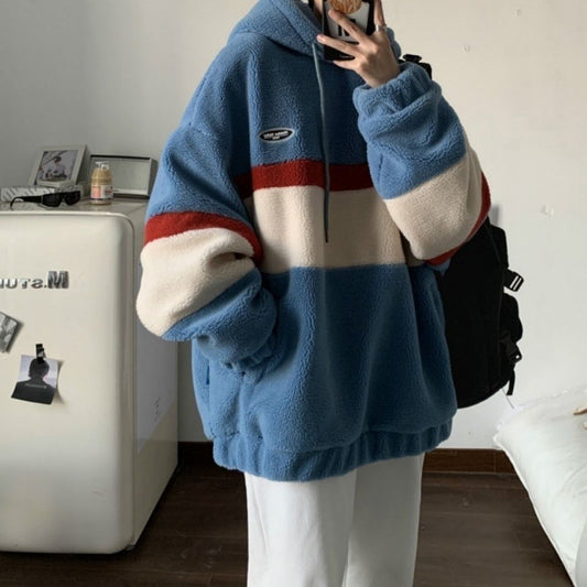 Loose Korean Style Trendy Brand Thick And Handsome Hooded Jacket - Velerat