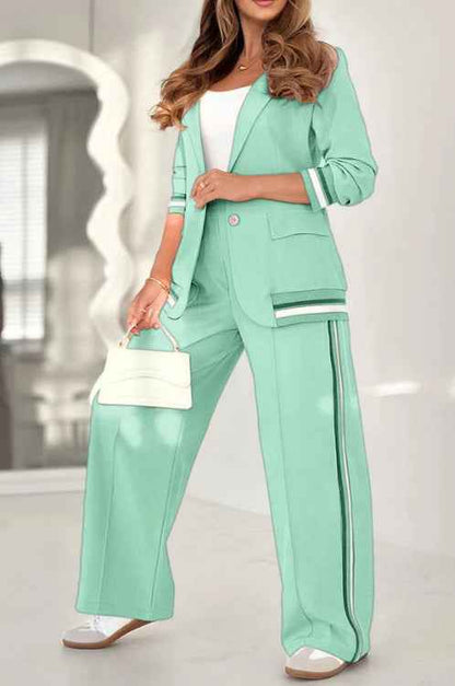 Elegant Women’s Office Suit – Blazer and Trousers Set