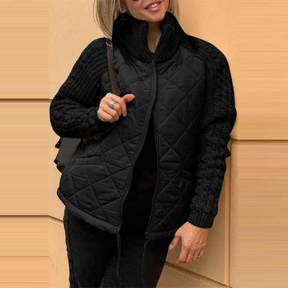 Winter Stand Collar Cotton Jacket With Pockets Fashion