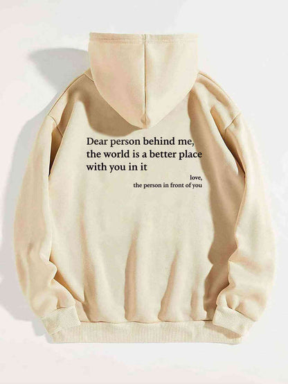 Women's Plush Letter Printed  Hoodie Unisex Trendy Hoodie - Velerat