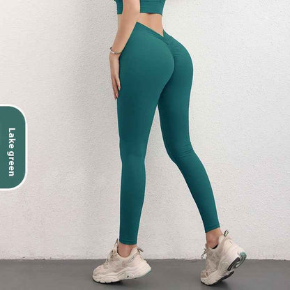 Fashion V-shaped Yoga Pants Ins High Waist Trousers