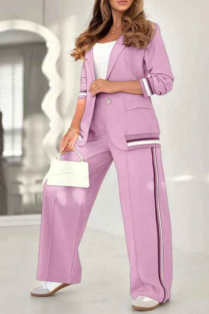 Elegant Women’s Office Suit – Blazer and Trousers Set