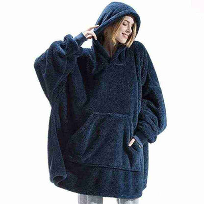 Women’s Winter Hoodie Sweatshirt – Oversized Hooded Pullover with Big Pocket