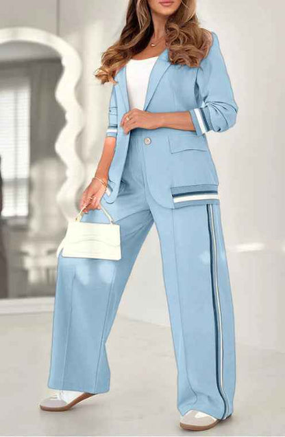 Elegant Women’s Office Suit – Blazer and Trousers Set